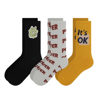 Unisex Cotton Crew Socks